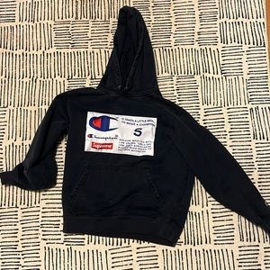 Champion x supreme hoodie - Gem